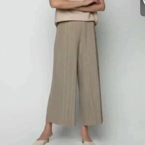 OAK + FORT Tan Wide Leg Pants